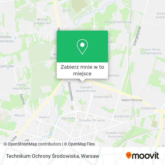 Mapa Technikum Ochrony Środowiska