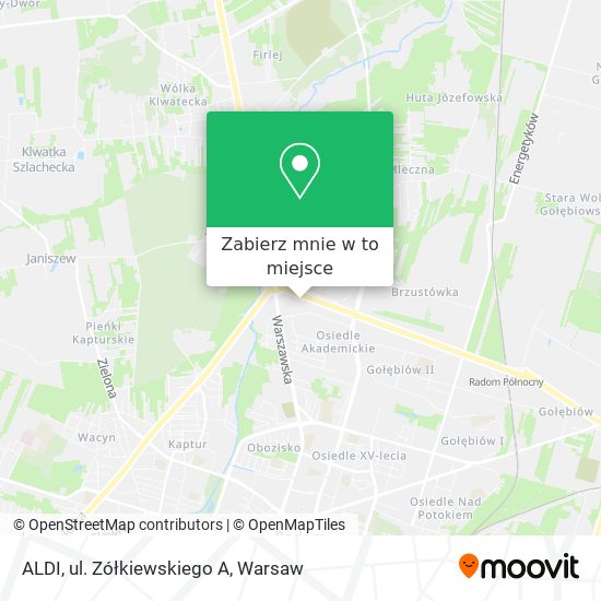 Mapa ALDI, ul. Zółkiewskiego A