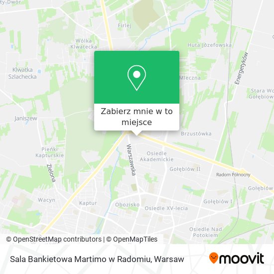 Mapa Sala Bankietowa Martimo w Radomiu