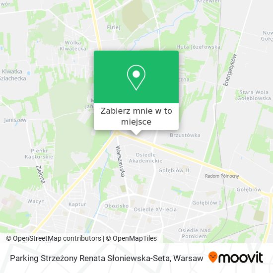 Mapa Parking Strzeżony Renata Słoniewska-Seta