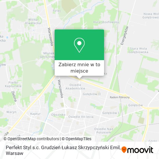 Mapa Perfekt Styl s.c. Grudzień Łukasz Skrzypczyński Emil