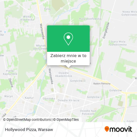 Mapa Hollywood Pizza