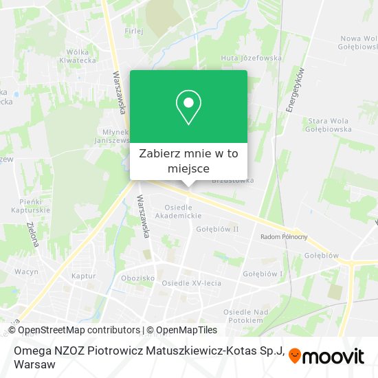 Mapa Omega NZOZ Piotrowicz Matuszkiewicz-Kotas Sp.J