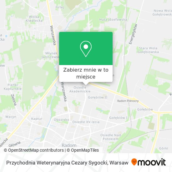 Mapa Przychodnia Weterynaryjna Cezary Sygocki