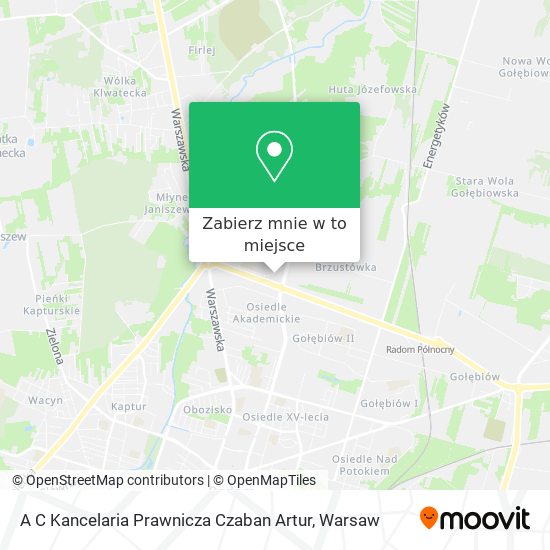 Mapa A C Kancelaria Prawnicza Czaban Artur