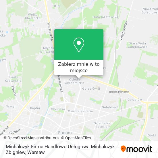 Mapa Michalczyk Firma Handlowo Usługowa Michalczyk Zbigniew