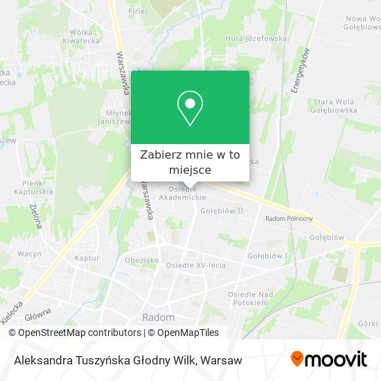 Mapa Aleksandra Tuszyńska Głodny Wilk