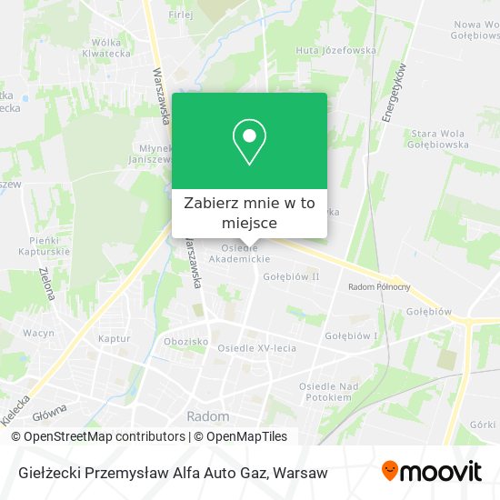 Mapa Giełżecki Przemysław Alfa Auto Gaz