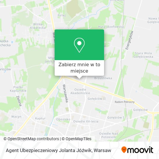 Mapa Agent Ubezpieczeniowy Jolanta Jóźwik