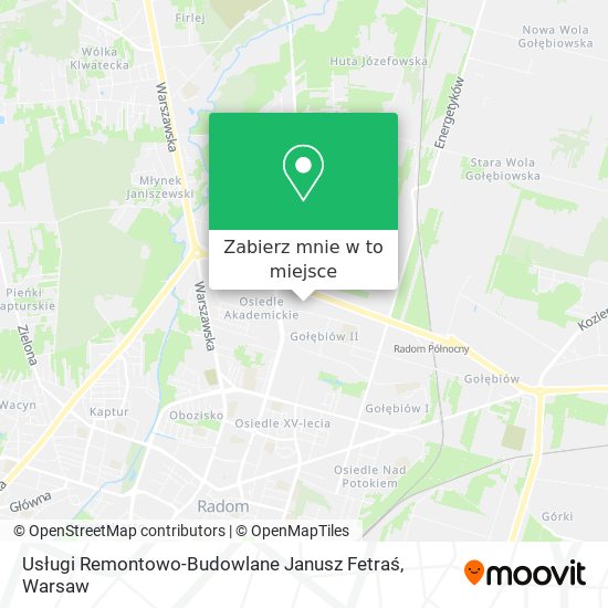 Mapa Usługi Remontowo-Budowlane Janusz Fetraś