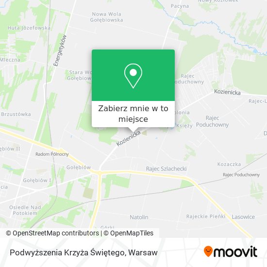 Mapa Podwyższenia Krzyża Świętego