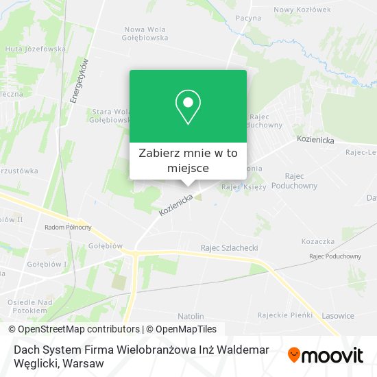 Mapa Dach System Firma Wielobranżowa Inż Waldemar Węglicki