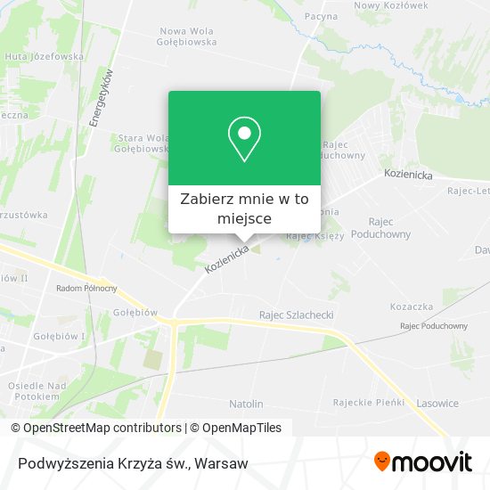 Mapa Podwyższenia Krzyża św.