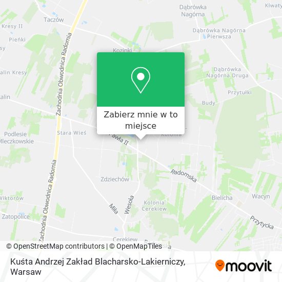 Mapa Kuśta Andrzej Zakład Blacharsko-Lakierniczy