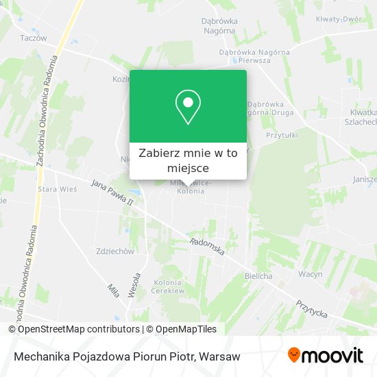 Mapa Mechanika Pojazdowa Piorun Piotr