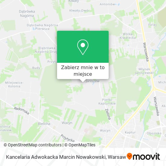 Mapa Kancelaria Adwokacka Marcin Nowakowski