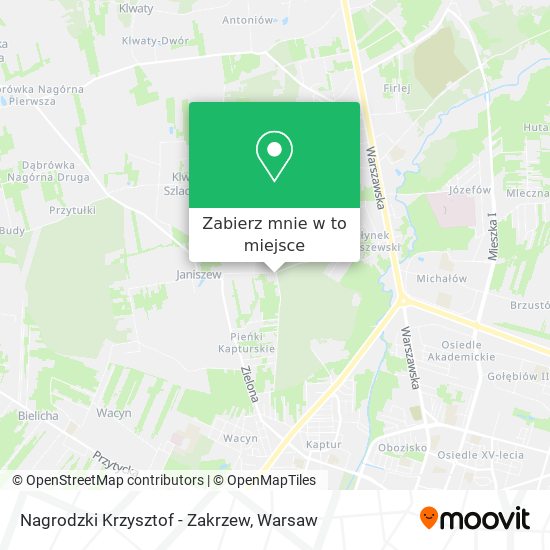 Mapa Nagrodzki Krzysztof - Zakrzew