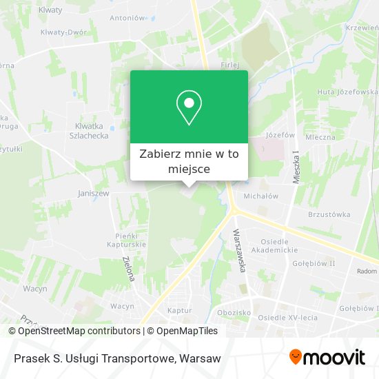 Mapa Prasek S. Usługi Transportowe