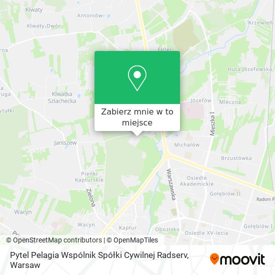 Mapa Pytel Pelagia Wspólnik Spółki Cywilnej Radserv