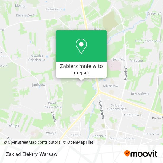 Mapa Zaklad Elektry