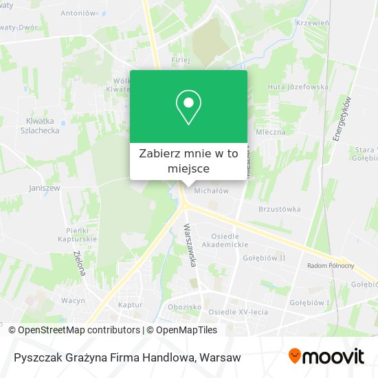 Mapa Pyszczak Grażyna Firma Handlowa