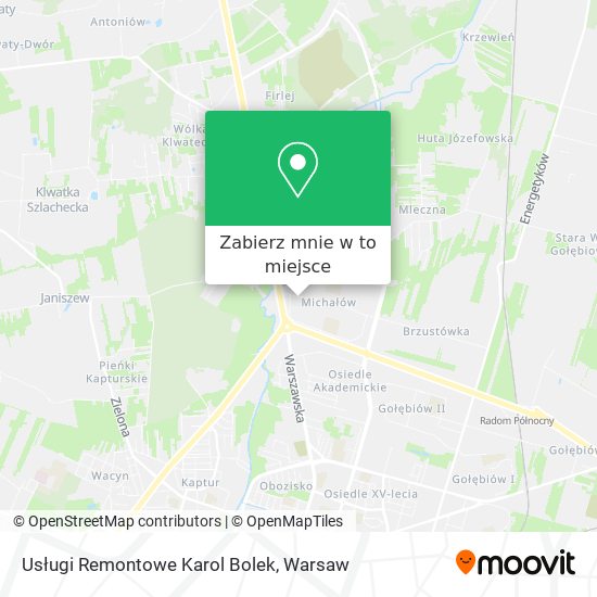 Mapa Usługi Remontowe Karol Bolek