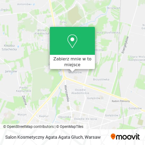 Mapa Salon Kosmetyczny Agata Agata Głuch