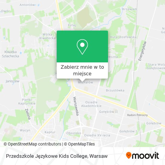 Mapa Przedszkole Językowe Kids College