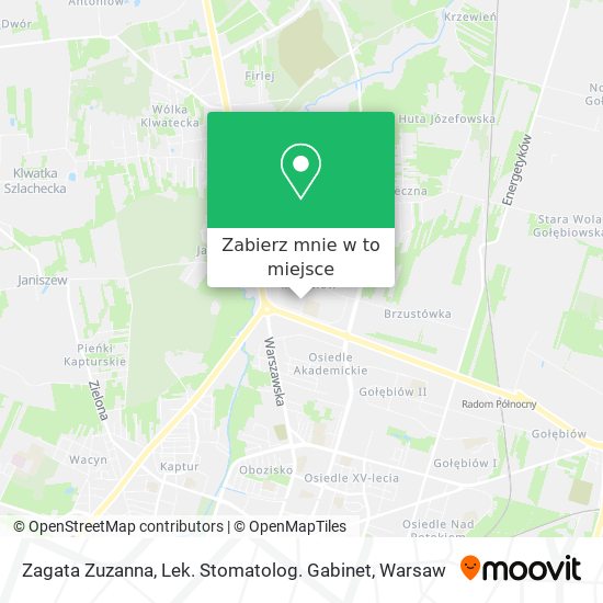 Mapa Zagata Zuzanna, Lek. Stomatolog. Gabinet