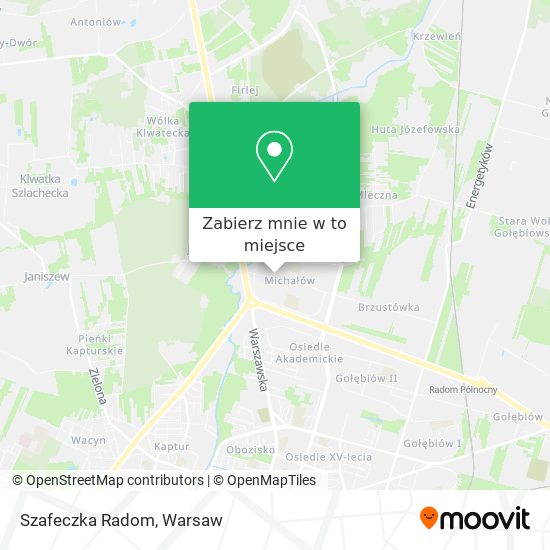 Mapa Szafeczka Radom