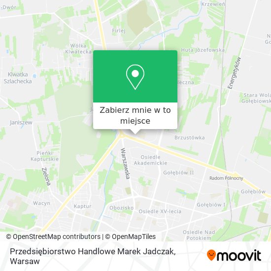 Mapa Przedsiębiorstwo Handlowe Marek Jadczak