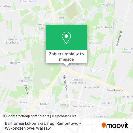 Mapa Bartłomiej Łukomski Usługi Remontowo - Wykończeniowe