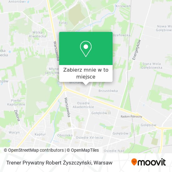 Mapa Trener Prywatny Robert Żyszczyński