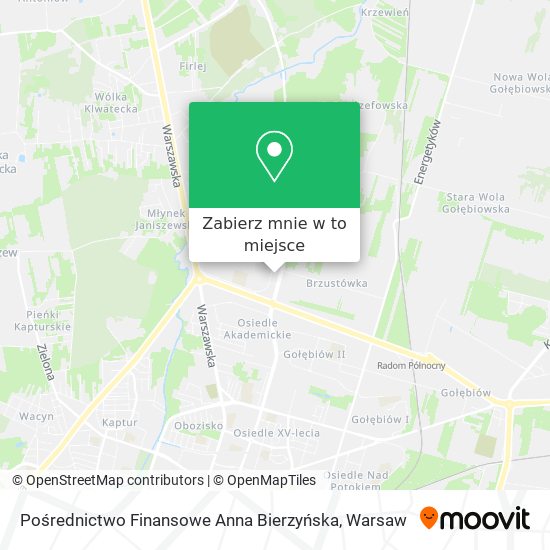 Mapa Pośrednictwo Finansowe Anna Bierzyńska