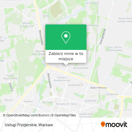 Mapa Usługi Fryzjerskie