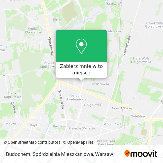 Mapa Budochem. Spółdzielnia Mieszkaniowa