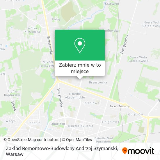 Mapa Zakład Remontowo-Budowlany Andrzej Szymański