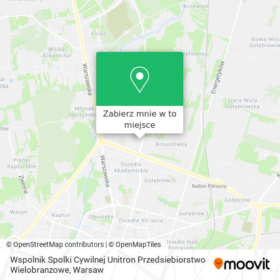 Mapa Wspolnik Spolki Cywilnej Unitron Przedsiebiorstwo Wielobranzowe