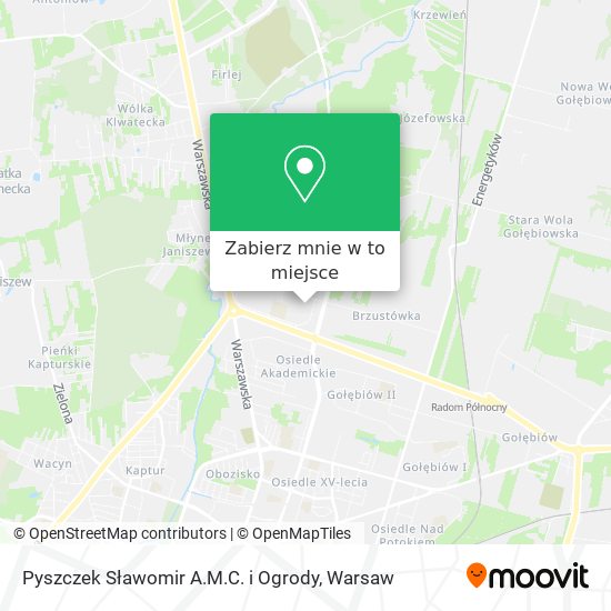 Mapa Pyszczek Sławomir A.M.C. i Ogrody