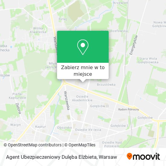 Mapa Agent Ubezpieczeniowy Dulęba Elżbieta