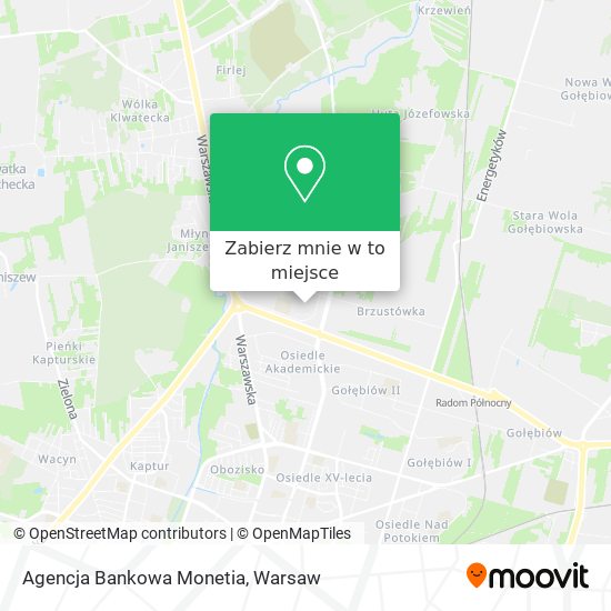 Mapa Agencja Bankowa Monetia