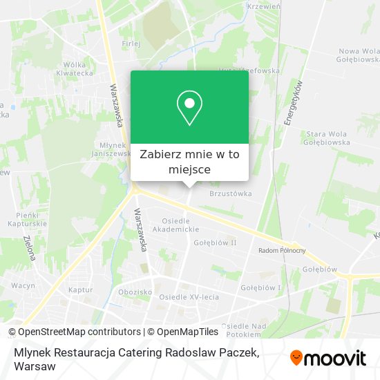 Mapa Mlynek Restauracja Catering Radoslaw Paczek