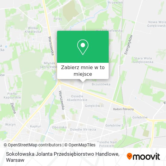 Mapa Sokołowska Jolanta Przedsiębiorstwo Handlowe