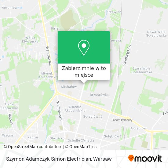 Mapa Szymon Adamczyk Simon Electrician