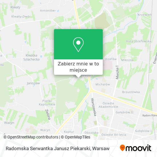 Mapa Radomska Serwantka Janusz Piekarski