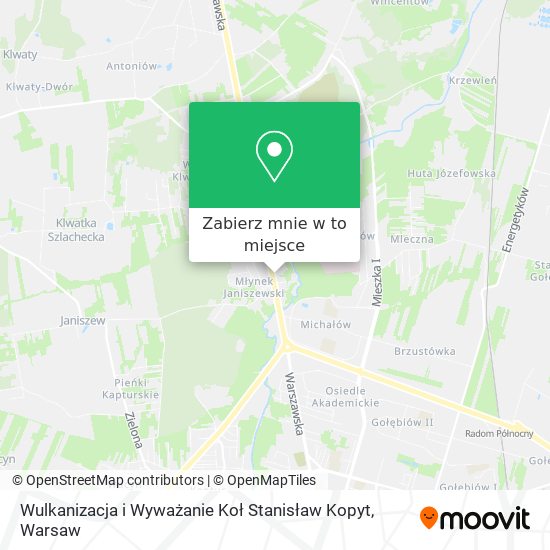 Mapa Wulkanizacja i Wyważanie Koł Stanisław Kopyt