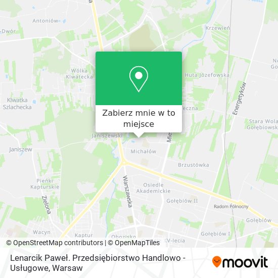 Mapa Lenarcik Paweł. Przedsiębiorstwo Handlowo - Usługowe