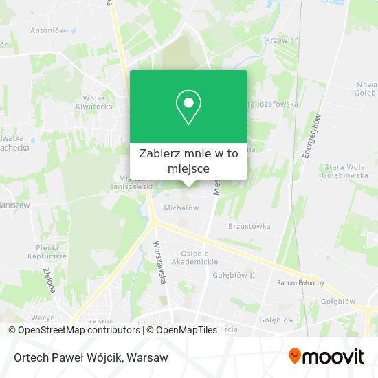 Mapa Ortech Paweł Wójcik