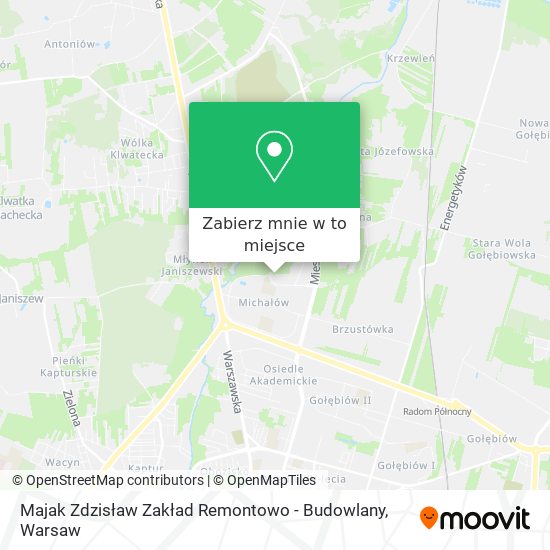 Mapa Majak Zdzisław Zakład Remontowo - Budowlany