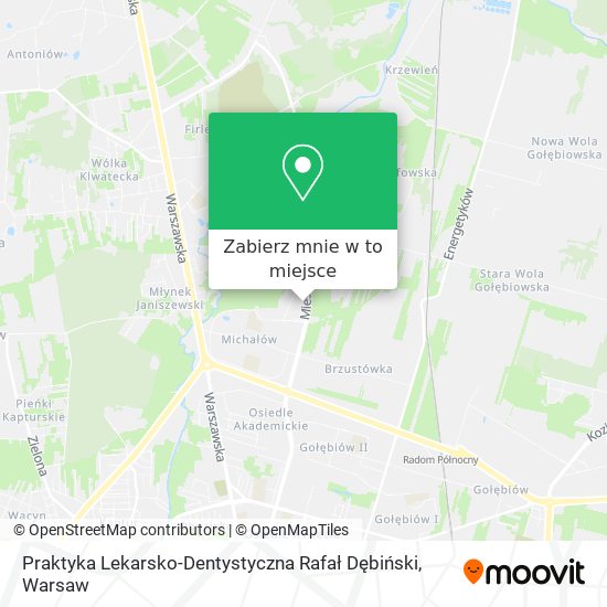 Mapa Praktyka Lekarsko-Dentystyczna Rafał Dębiński